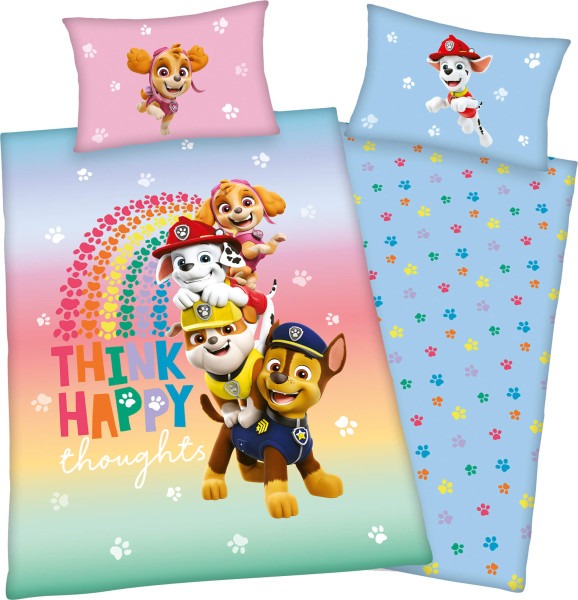 Bettwäsche Paw Patrol «Think Happy»