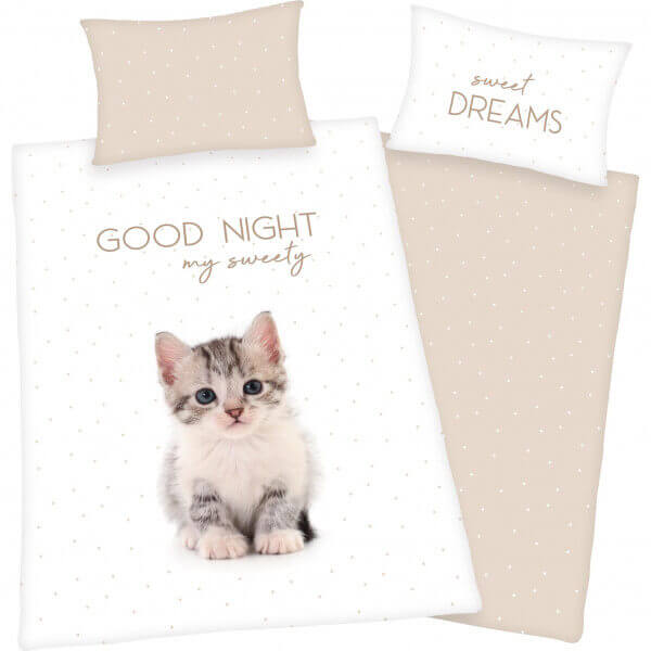 Bettwäsche Katze «Good Night»