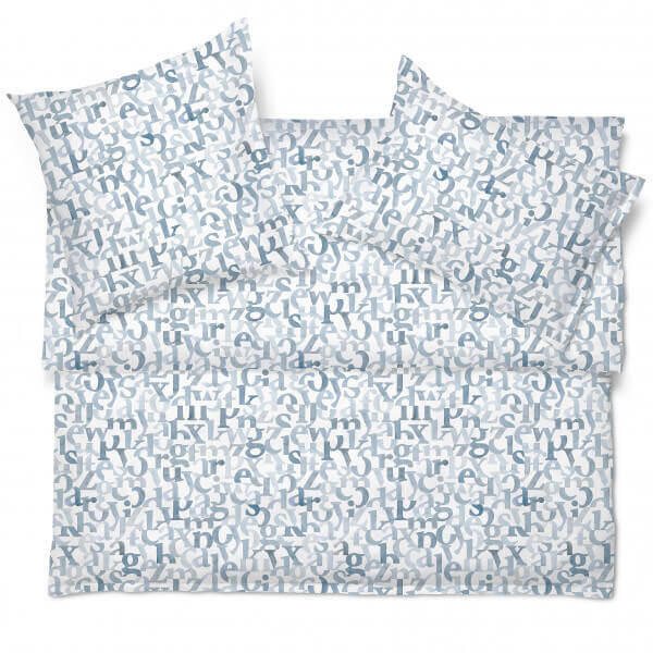 Schlossberg Bettwäsche TYPO blanc Satin Noblesse