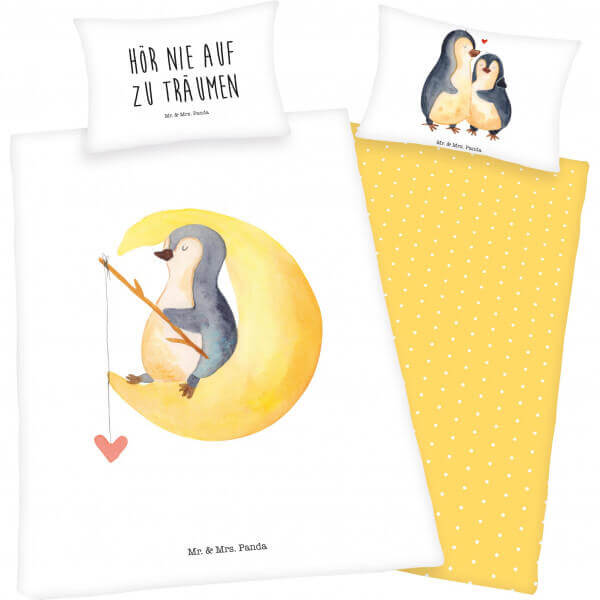 Bettwäsche Mr. & Mrs. Panda Pinguin