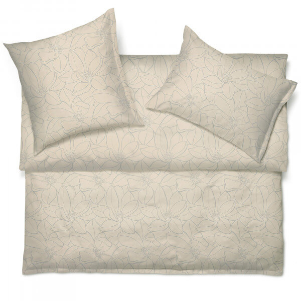 Schlossberg Bettwäsche MAGNOLIA beige Jacquard