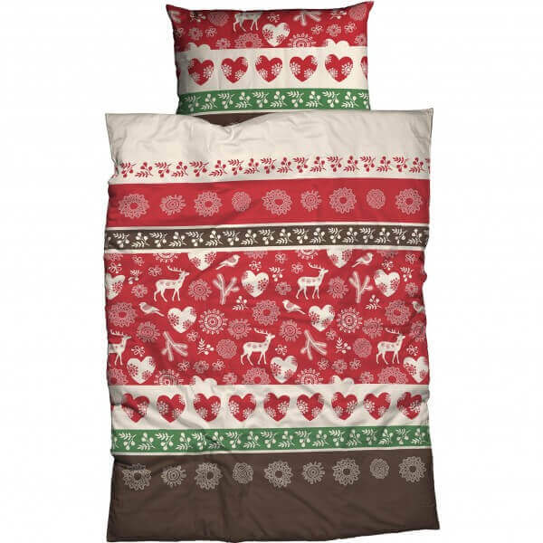 Bettwäsche Jonas rot - Flanell