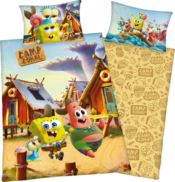 Bettwäsche SpongeBob «Camp Coral»