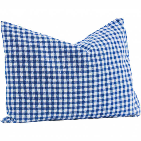 ZirbenKissen kariert blau