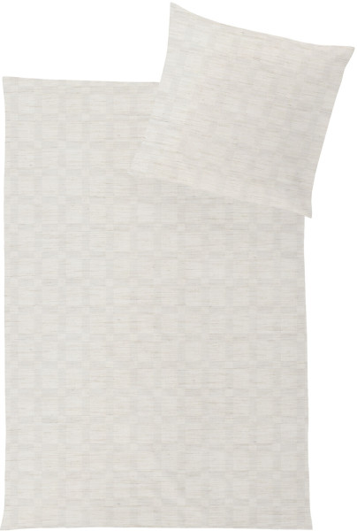 HEFEL Bettwäsche Opulence KARO pearl