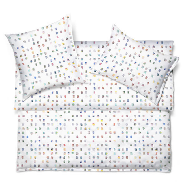 Schlossberg Bettwäsche LENNON blanc Satin Noblesse