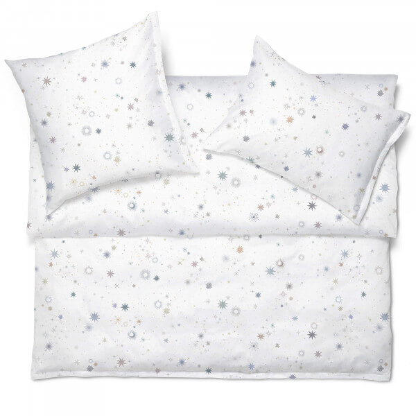 Schlossberg Bettwäsche SPARKLE blanc Satin Noblesse